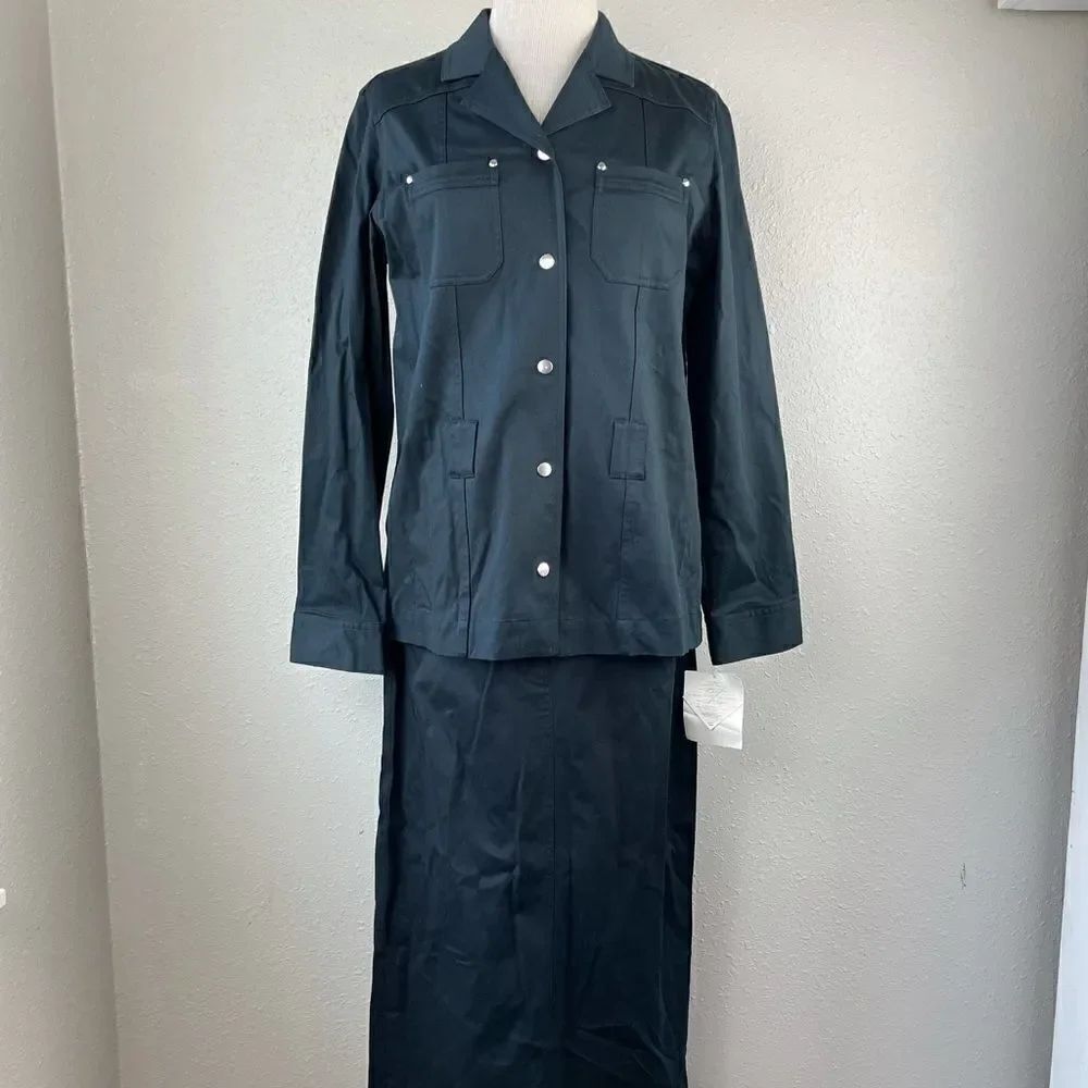 NWT Liz Claiborne Matching Black Jacket & Skirt
